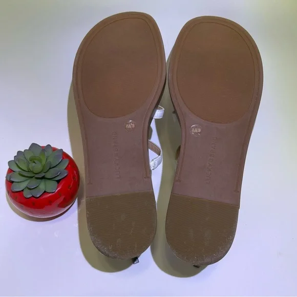 Lucky Brand Women’s Ellian Flatform Wedge  White Sandals Size 8.5 US - Picture 12 of 15